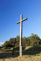 croci di legno, religione foto