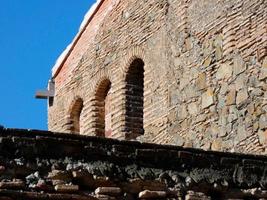 tipica casa di campagna catalana nella catena montuosa della collcerola, molto vicino alla città di barcellona. foto