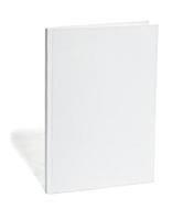 modello di quaderno bianco bianco foto