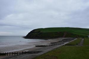 viste panoramiche mozzafiato sulla costa di St Bees in Inghilterra foto