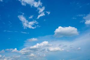 cielo azzurro con nuvole bianche. in una giornata limpida foto