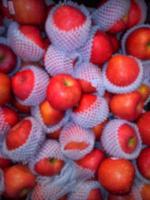 sfondo sfocato abstrack di frutta fresca su espositore foto