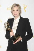 vlos angeles, 12 settembre - jane lynch al Primetime Creative Emmy Awards sala stampa al microsoft theater il 12 settembre 2015 a los angeles, ca foto