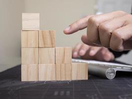 processo di successo di crescita del concetto di business. foto