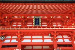 dettaglio tetto fushimi inari, kyoto, giappone foto