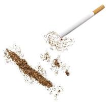 sigaretta e tabacco a forma di nuova caledonia (serie) foto