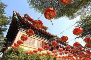 Lanterne cinesi durante il festival di Capodanno foto