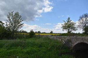 splendida campagna inglese in una giornata di primavera foto