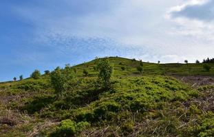 guardando la cima di una collina nel nord dell'Inghilterra foto