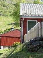 flam e l'aurlandsfjord in Norvegia foto