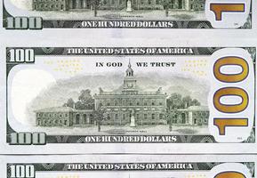 dollari americani, primo piano foto