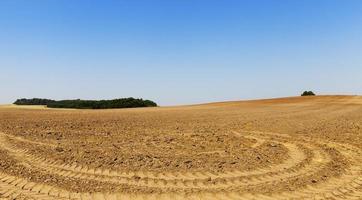 terra arata, primo piano foto