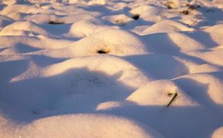 cumuli di neve, in inverno foto