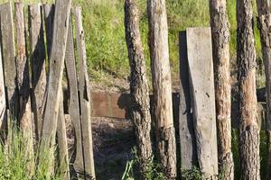 vecchio recinto di legno foto