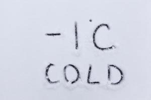 simboli di temperatura che indicano tempo molto freddo negativo foto