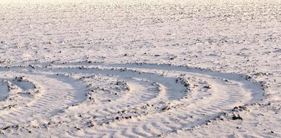 tracce di trasporto nella stagione invernale foto