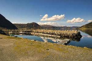 piccolo paradiso in Norvegia vicino al fiordo foto