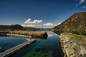 piccolo paradiso in Norvegia vicino al fiordo foto
