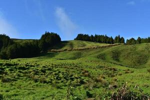 paesaggio primaverile di sete cidades a sao miguel foto