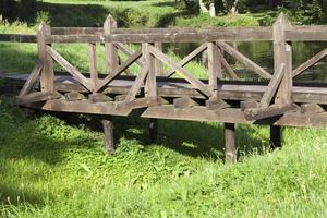 ponte di legno, primo piano foto