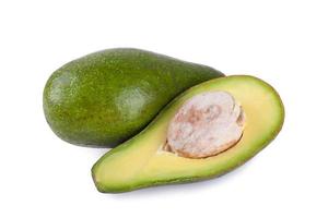 avocado isolato su sfondo bianco foto