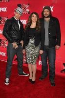 los angeles, 19 dic - chris rene, melanie amaro, josh krajcik alla conferenza stampa di Fox s the x factor presso i cbs studios il 19 dicembre 2011 a los angeles, ca foto