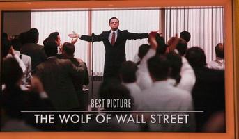 los angeles, 16 gennaio - il lupo di Wall Street ha nominato il miglior film all'86° annuncio delle nomination dei premi dell'accademia al teatro ampas samuel goldwyn il 16 gennaio 2014 a beverly Hills, ca foto