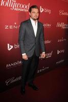 los angeles, 10 febbraio - leonardo dicaprio alla festa notturna dei candidati annuali di hollywood reporter a spago il 10 febbraio 2014 a beverly hills, ca foto