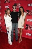 los angeles, 19 dic - Paula abdul, simon cowell, nicole scherzinger alla conferenza stampa di Fox s the x factor presso i cbs studios il 19 dicembre 2011 a los angeles, ca foto