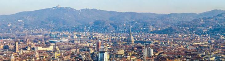 hdr vista aerea di torino foto