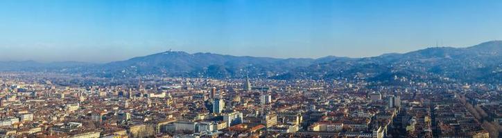 hdr vista aerea di torino foto