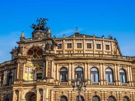 hdr semperoper a dresda foto