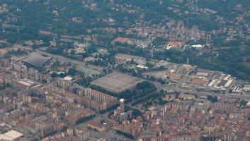 veduta aerea di torino foto