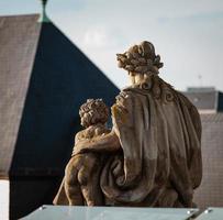 tetti della città di Strasburgo. edificio della biblioteca. Cattedrale di San Paolo. foto