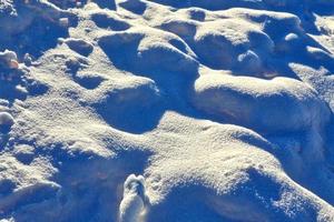 sfondo. paesaggio invernale. la consistenza della neve foto