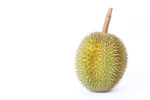 durian come re della frutta in Thailandia. ha odore forte e scorza spinosa. foto