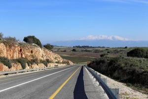 c'è neve sul monte hermon nel nord di Israele. foto