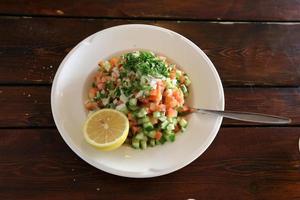 c'è la merenda sul tavolo del ristorante, buon appetito a tutti foto