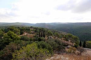 paesaggio in montagna nel nord di Israele foto