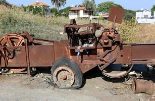 vecchie macchine agricole in israele. foto