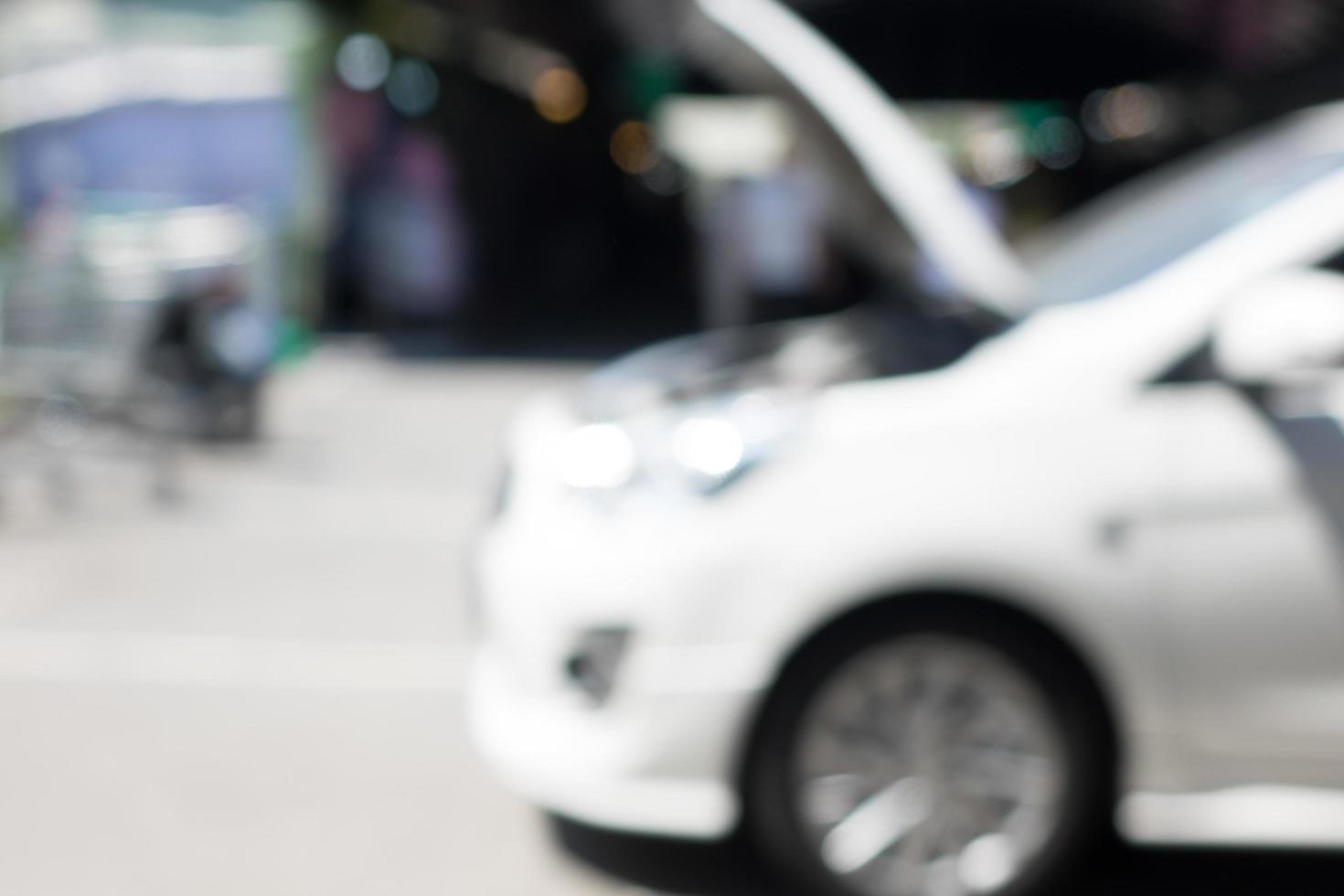 centro de serviço de reparação de automóveis fundo desfocado foto