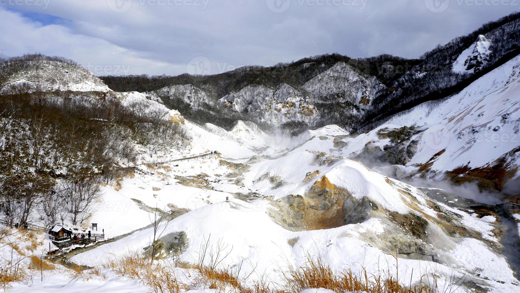 noboribetsu onsen neve paisagem de inverno foto