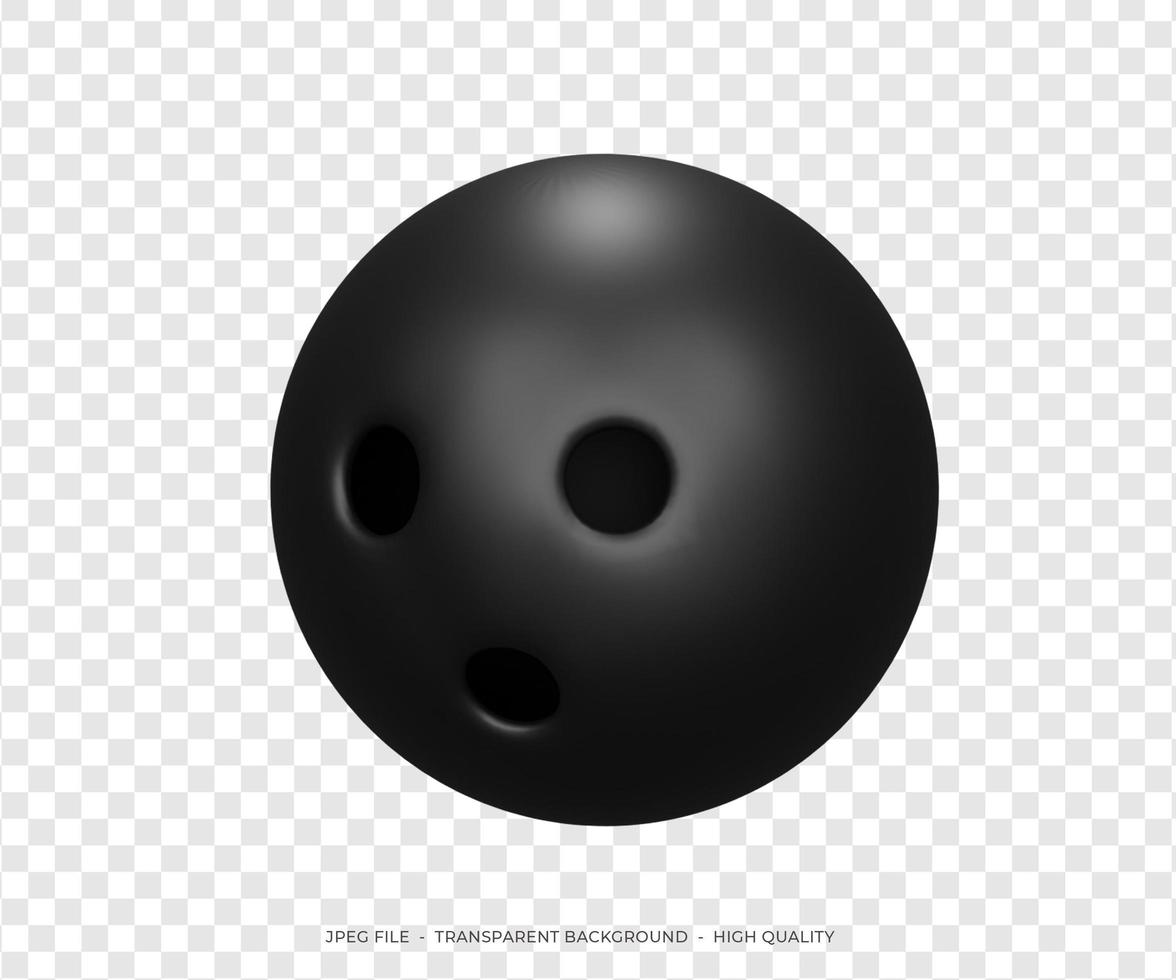 bola de boliche de renderização 3D foto