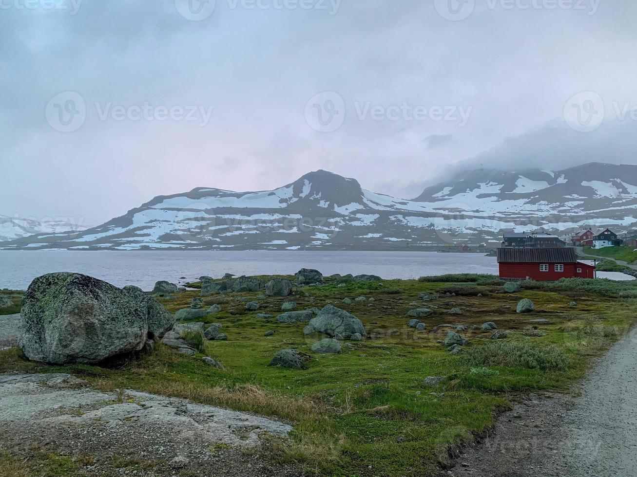 estrada de ciclismo rallarvegen na noruega no verão 16 foto