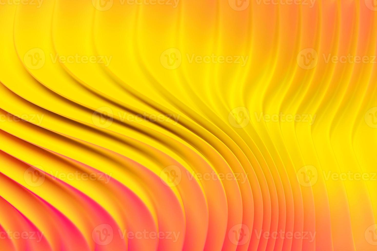 Ilustração 3D de um fundo gradiente abstrato amarelo clássico com linhas. imprimir das ondas. textura gráfica moderna. padrão geométrico. foto