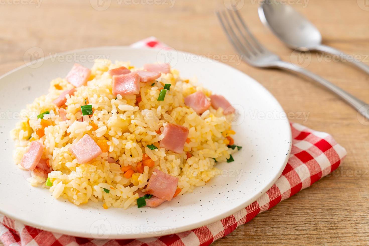 arroz frito com presunto foto