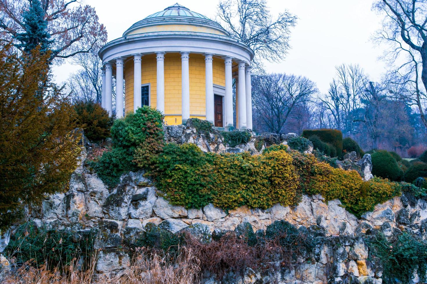 eisenstadt, áustria - 16 de fevereiro de 2017 esterhazy schloss, eisenstadt, burgenland, o palácio no centro de eisenstadt, o marco da capital de burgenland, áustria foto