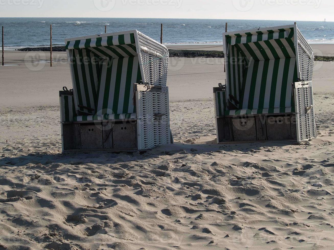 a ilha de Wangerooge na Alemanha foto