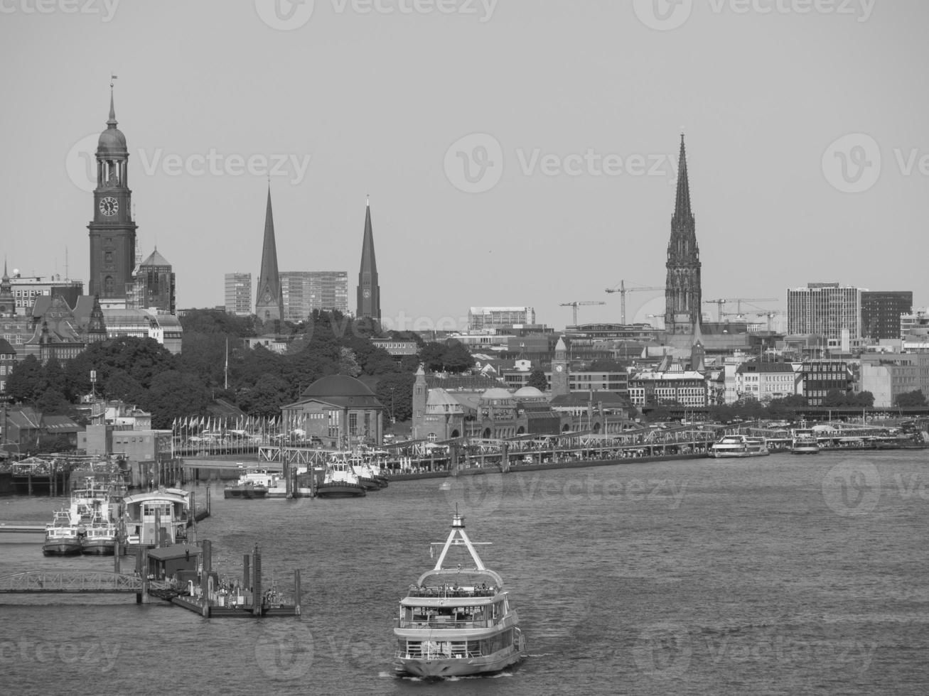 hamburgo no rio elba na alemanha foto