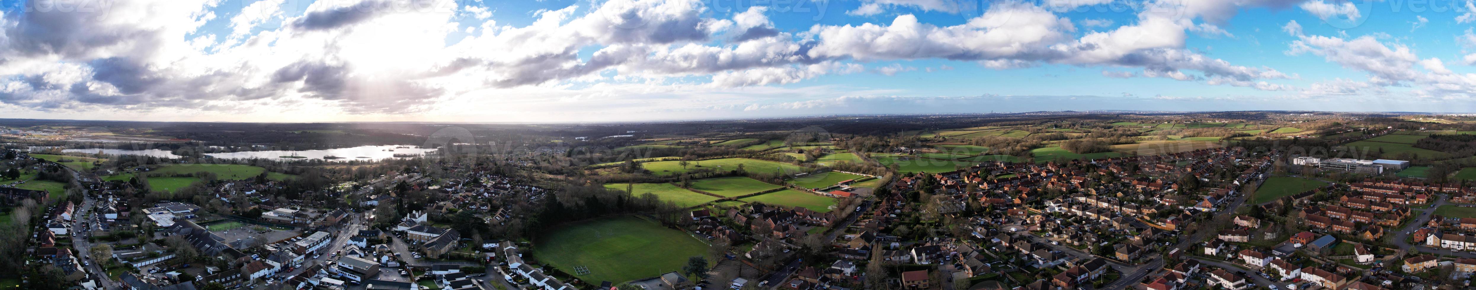 mais bela vista panorâmica e imagens aéreas da inglaterra grã-bretanha foto